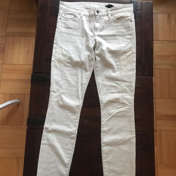 Club Monaco jeans with front leather detail size 4 - Picture 1 of 5